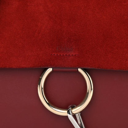 Chloe Calfskin Suede Medium Faye Shoulder Bag Plum Purple 7 of 12