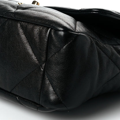 Chanel Lambskin Quilted Large Chanel 19 Flap Black 10 of 11