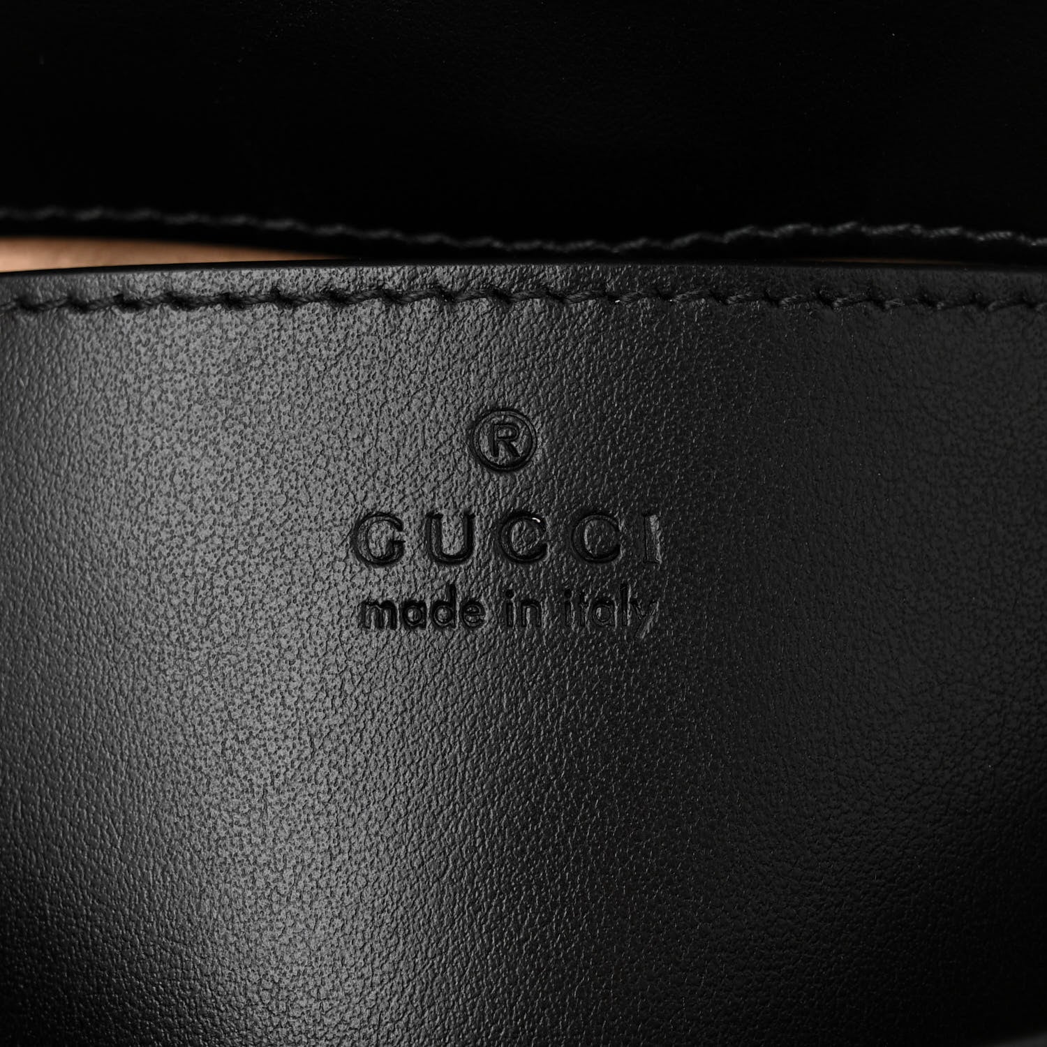 Gucci Calfskin Matelasse Mini GG Marmont Top Handle Shoulder Bag Black 6 of 10