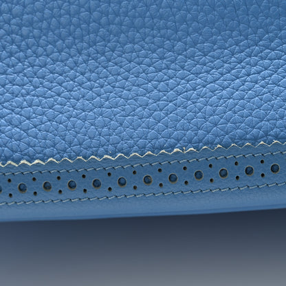Hermes Togo Swift Ghillies Birkin 35 Bleu Paradis 13 of 13