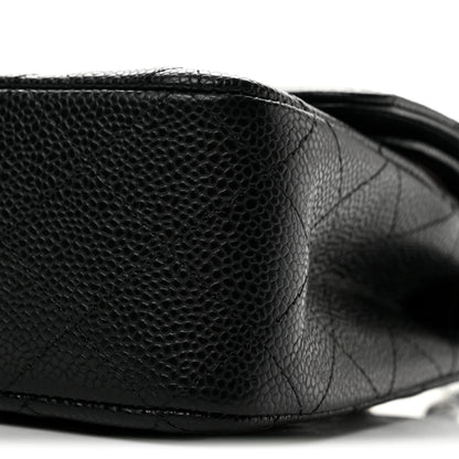 Chanel Caviar Quilted Medium Double Flap Black 10 of 11
