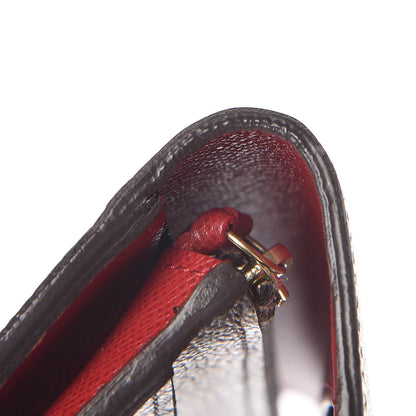 Louis Vuitton Monogram Emilie Wallet Red 13 of 15