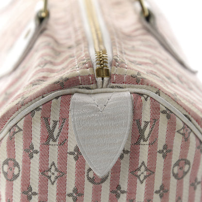 Louis Vuitton Mini Lin Croisette Speedy 30 Rouge 9 of 10