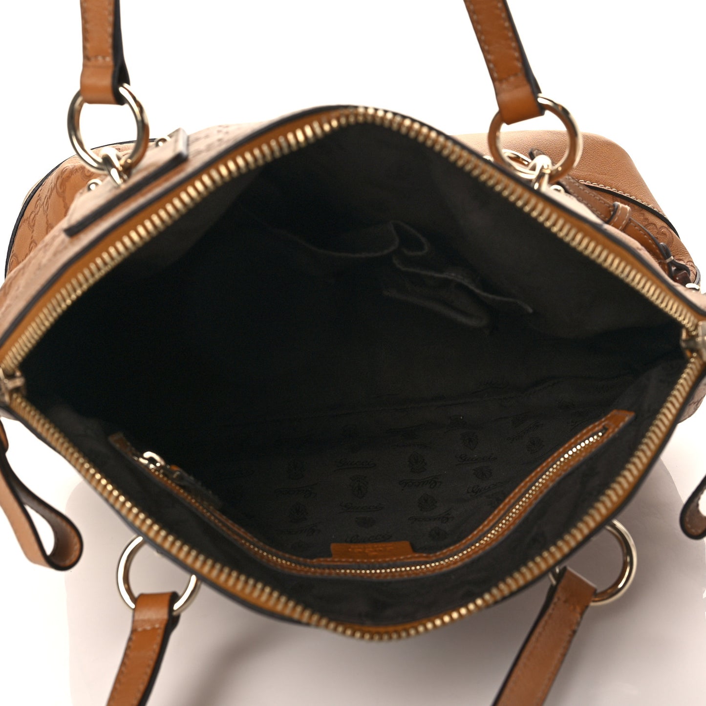 Guccissima Medium Top Handle Bag Light Brown
