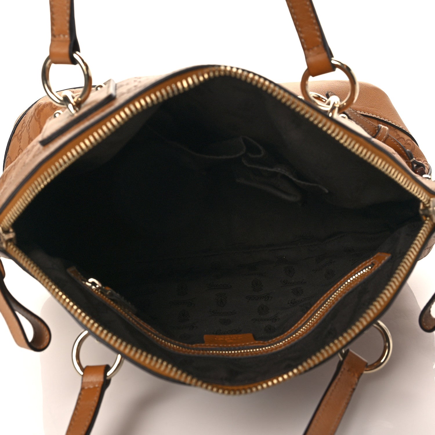 Gucci Guccissima Medium Top Handle Bag Light Brown 5 of 10