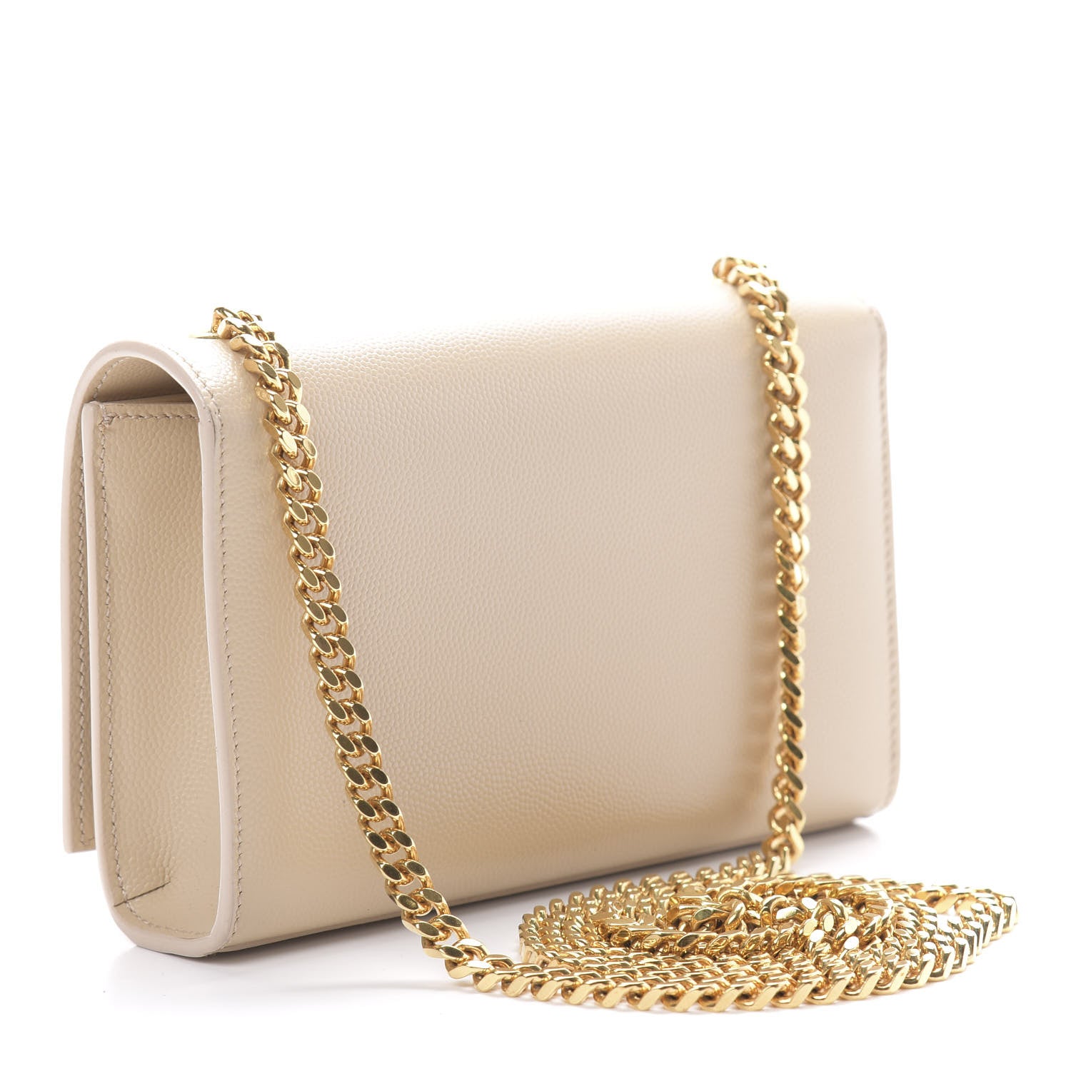 Saint Laurent Grain De Poudre Small Monogram Kate Satchel Nude Powder 3 of 12