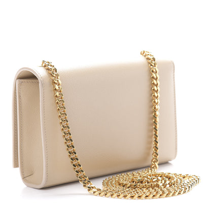 Saint Laurent Grain De Poudre Small Monogram Kate Satchel Nude Powder 3 of 12