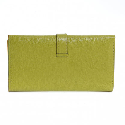 Hermes Chevre Mysore Bearn Wallet Vert Anis 3 of 8