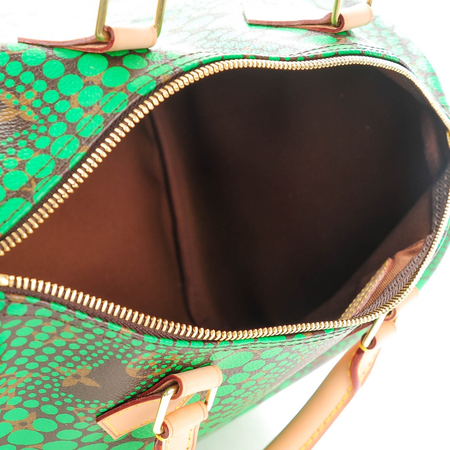 Monogram Kusama Town Speedy 30 Green