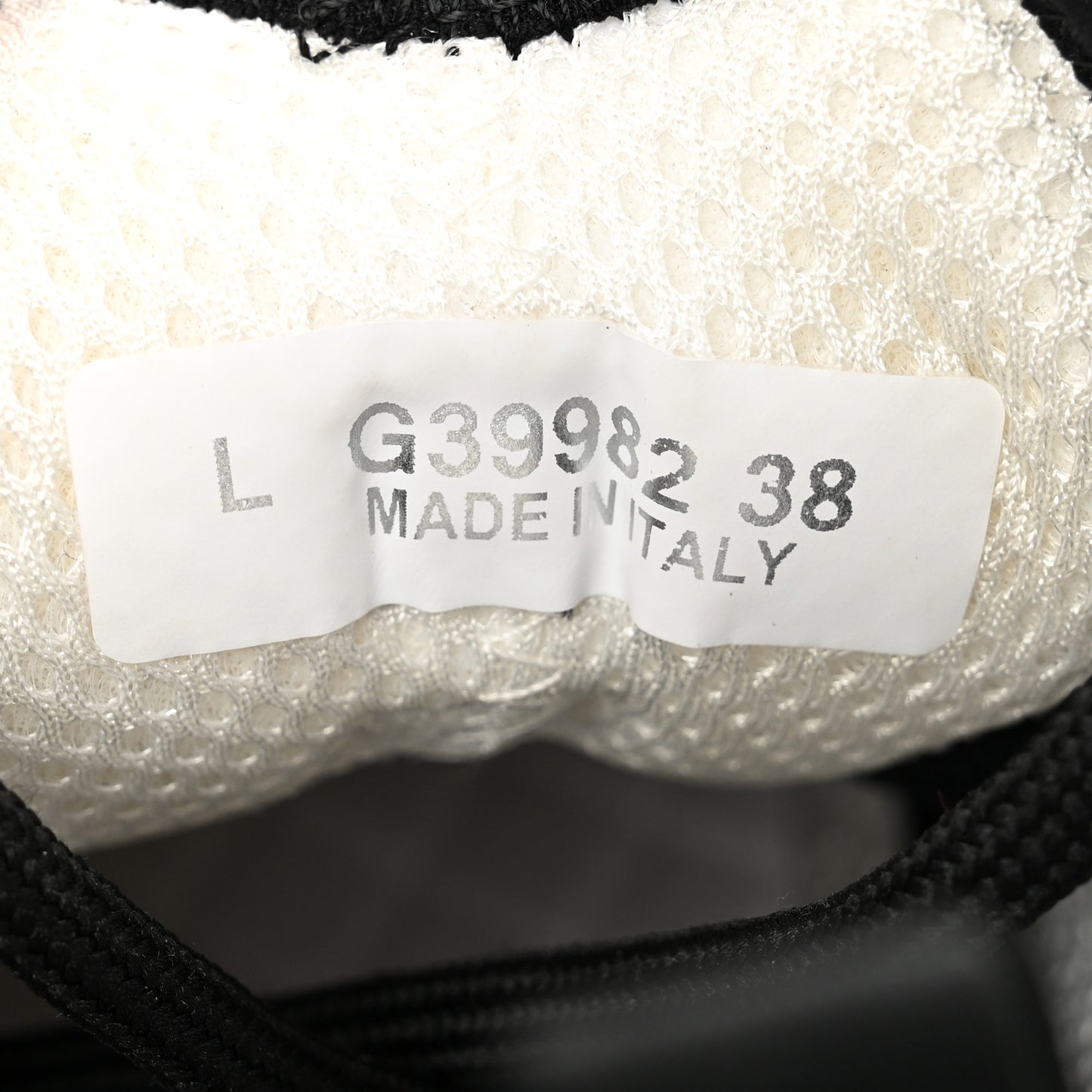 Suede Calfskin Mixed Fibers CC Sneakers 38 White Black