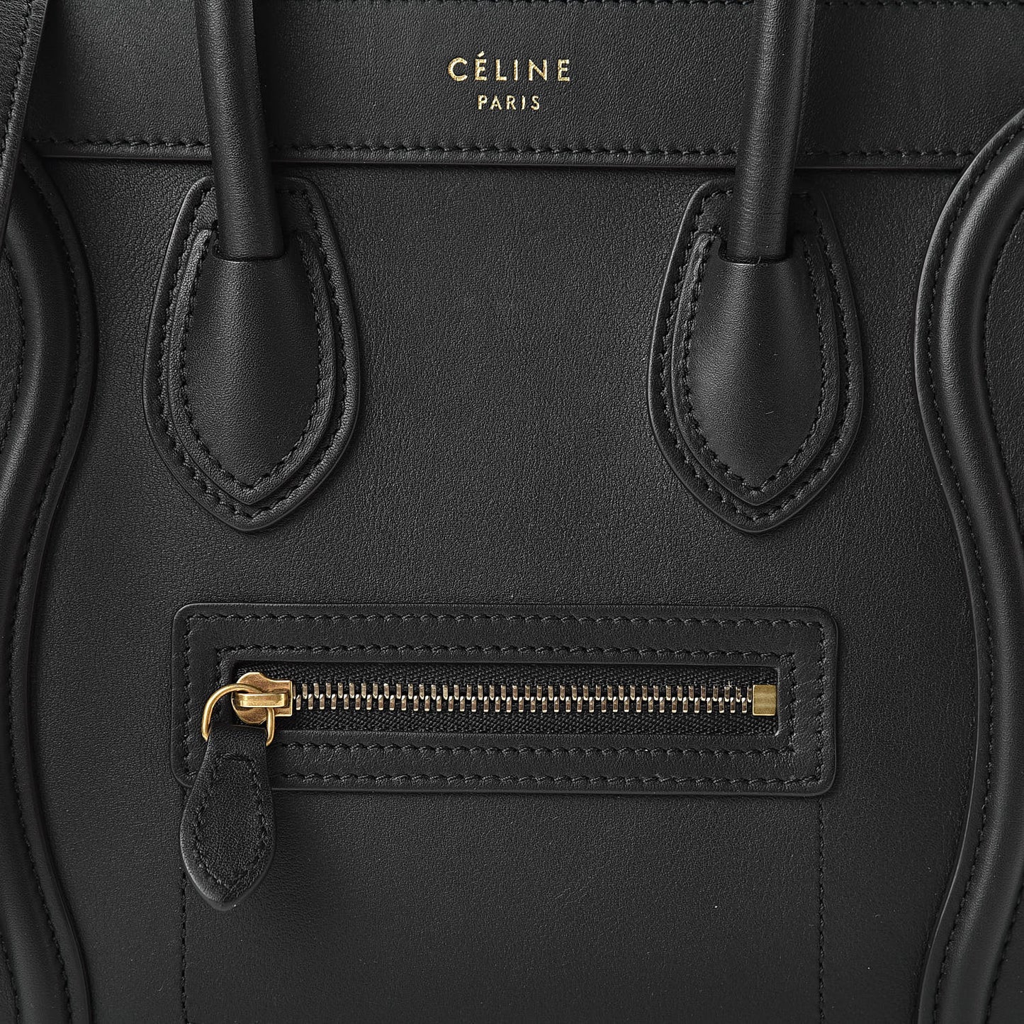 Smooth Calfskin Nano Luggage Black