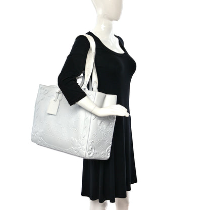 Louis Vuitton Calfskin LV Ornament Sac Plat 24H Optic White 2 of 10