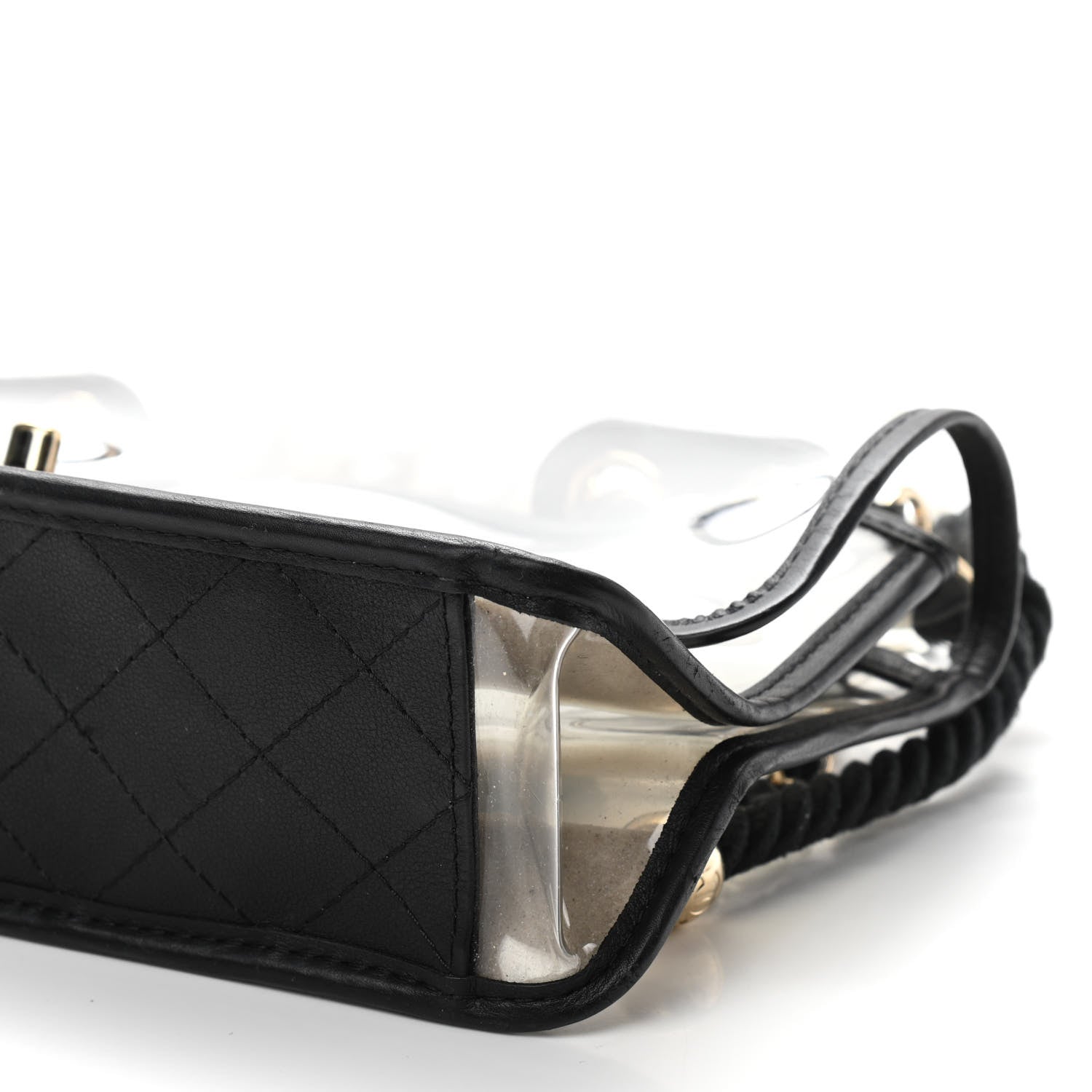 Chanel Lambskin PVC Sand By The Sea Flap With Pearl Strap Black 10 of 10
