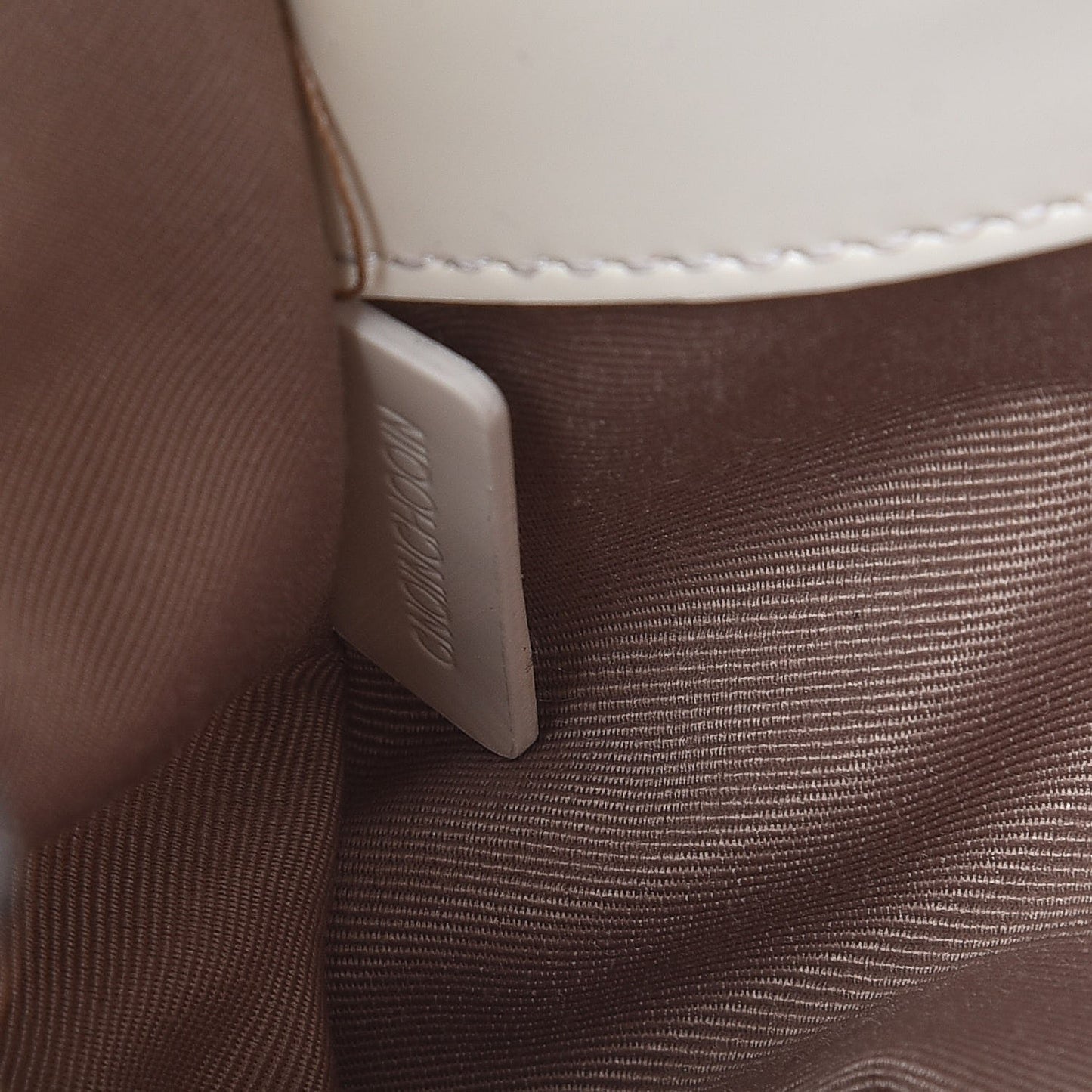 Patent Supernova Check Front Pocket Small Bag White