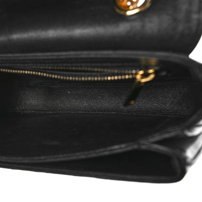 Celine Shiny Calfskin Stripes Small C Bag Black 6 of 12