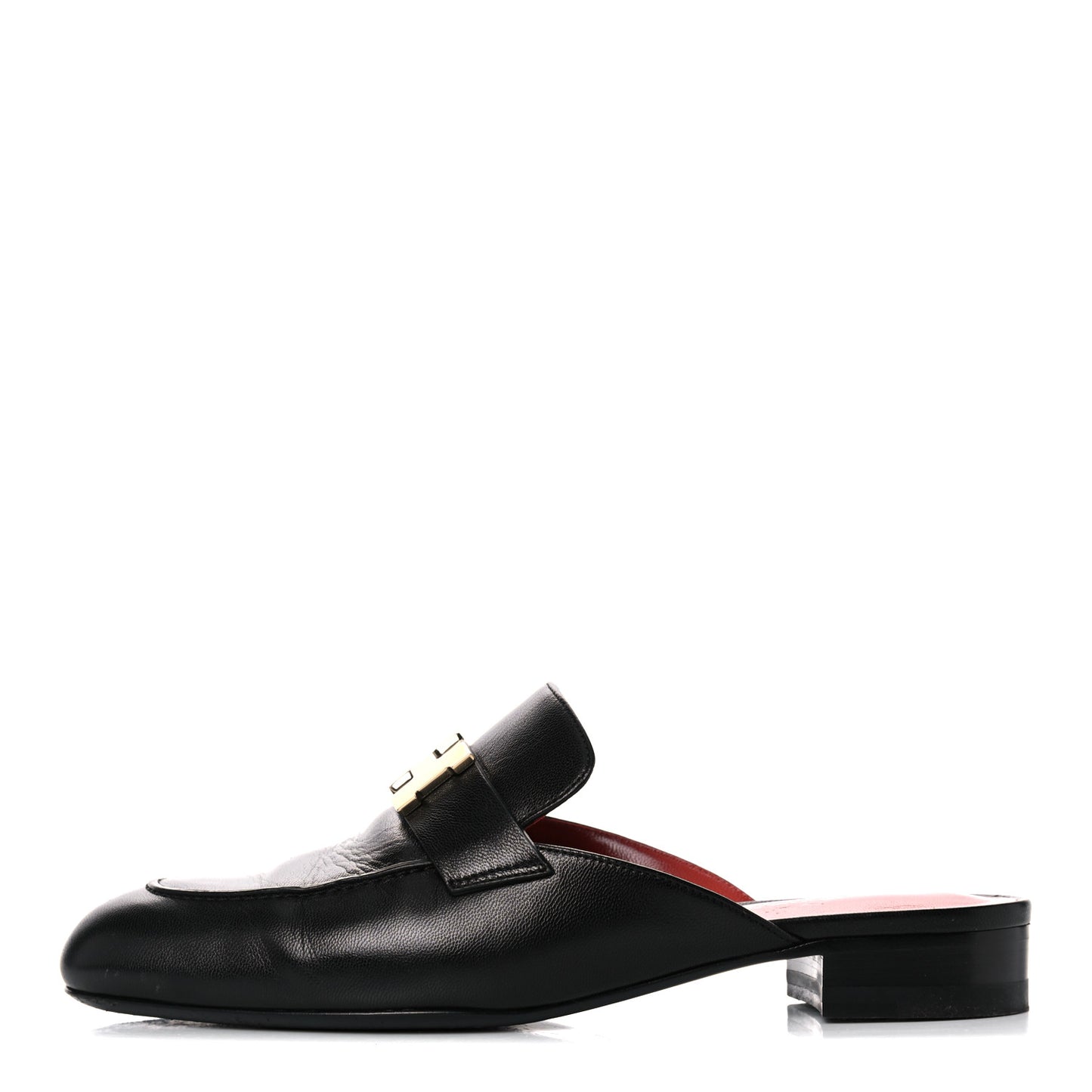 Goatskin Trocadero Mule 37 Black