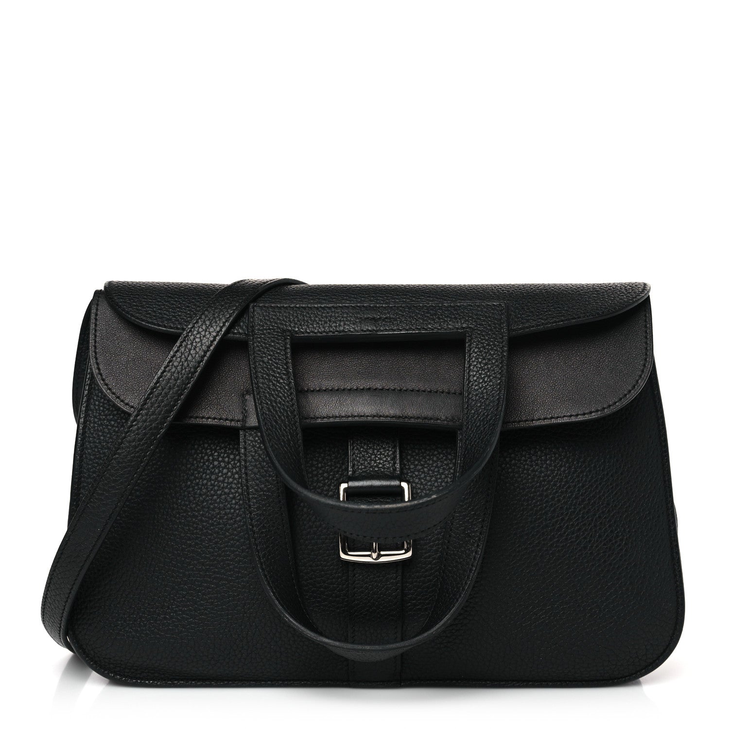 Hermes Taurillon Clemence Halzan 31 GM Black 1 of 10