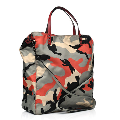 Valentino Garavani Nylon Camouflage Rockstud Tote Multicolor 2 of 9