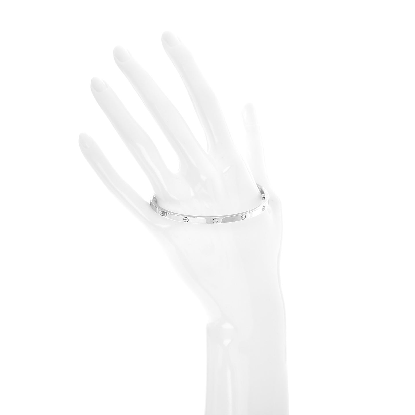 18K White Gold Small LOVE Bracelet 18