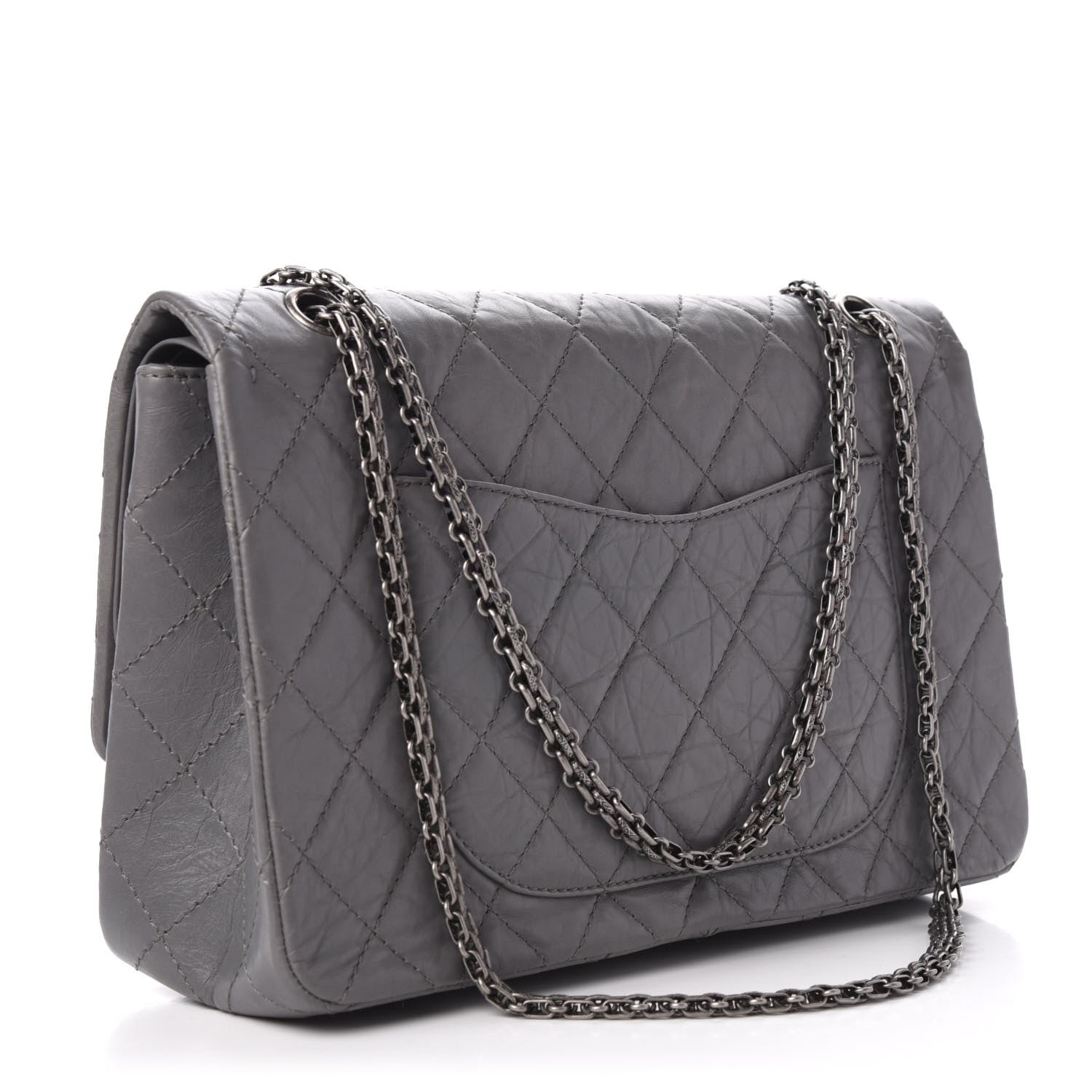 Chanel Aged Calfskin Quilted 2.55 Reissue 227 Flap Grey 4 of 11