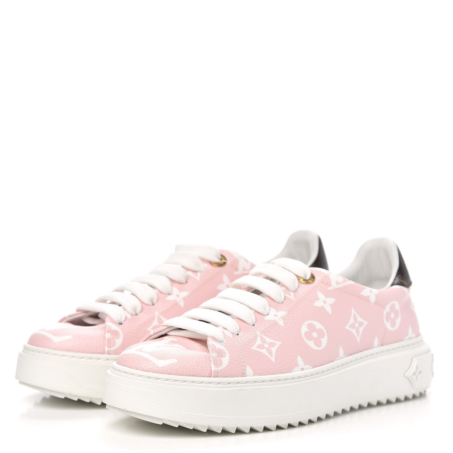 Louis Vuitton Monogram Giant Time Out Sneakers 38 Rose 3 of 7