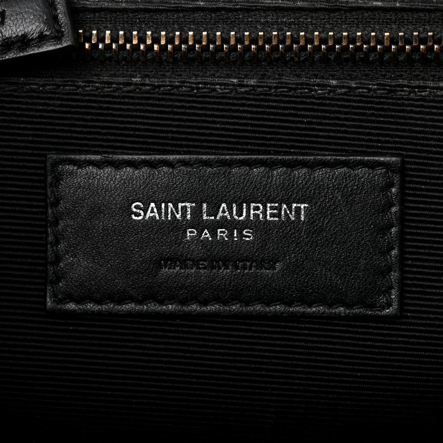 Grain De Poudre Textured Mixed Matelasse Large Triquilt Monogram Monochrome Satchel Black