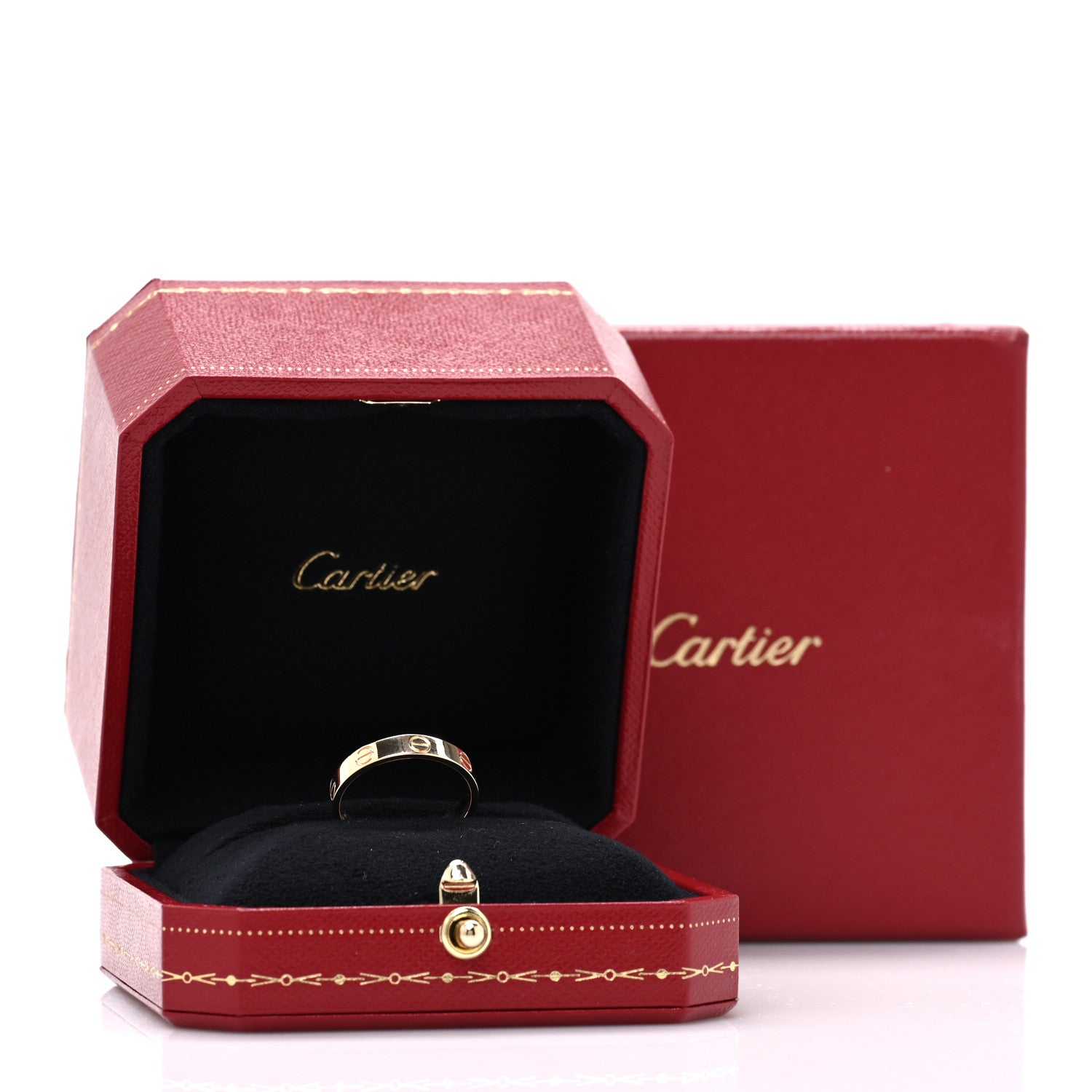 Cartier 18K Yellow Gold 3.5mm LOVE Wedding Band Ring 54 7 5 of 5