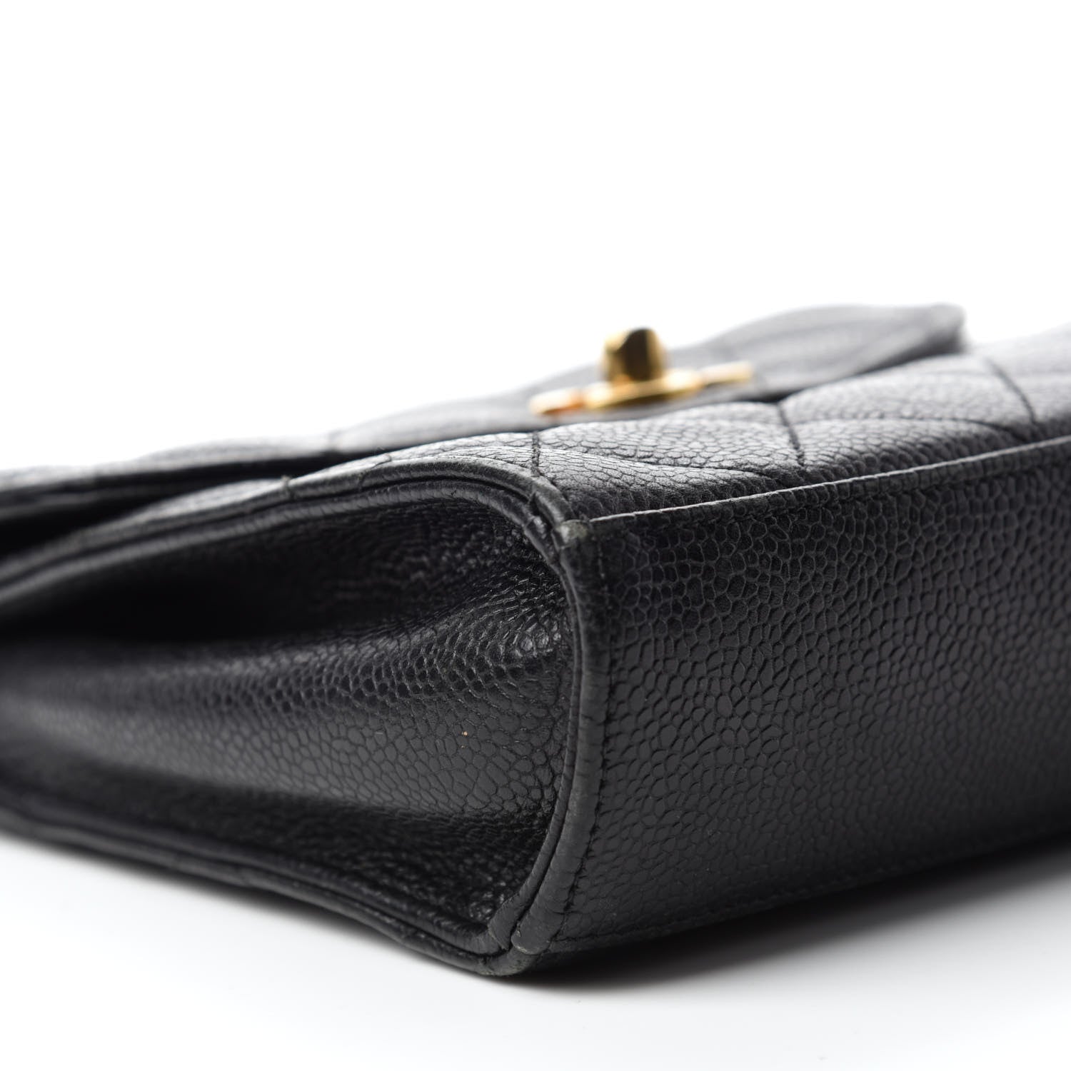Chanel Caviar Quilted Single Flap Shoulder Bag Black 6 of 11