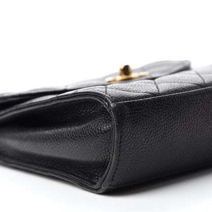 Chanel Caviar Quilted Single Flap Shoulder Bag Black 6 of 11