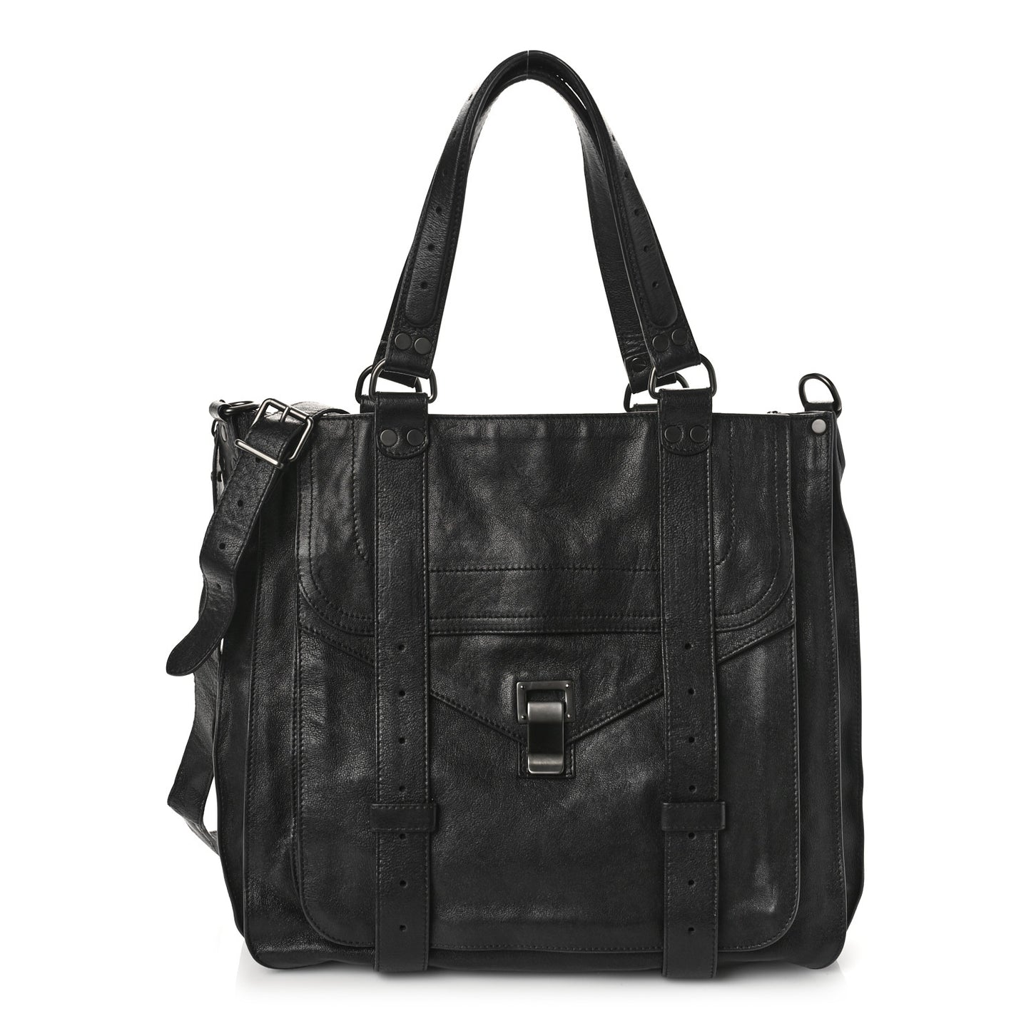 Lambskin PS1 Tote Black