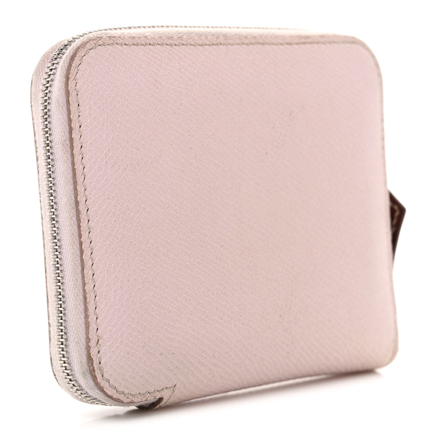 Hermes Epsom Silk'In Compact Wallet Mauve Pale Vert Pale 3 of 8