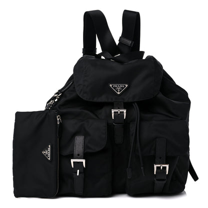 Prada Re-Nylon Saffiano Medium Backpack Black 1 of 10