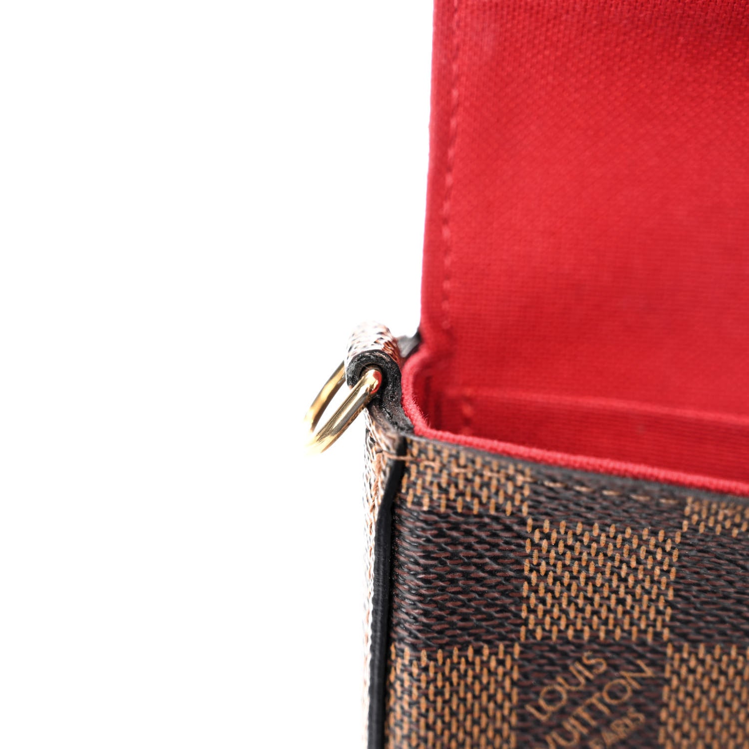 Louis Vuitton Damier Ebene Pochette Felicie Chain Wallet 12 of 14