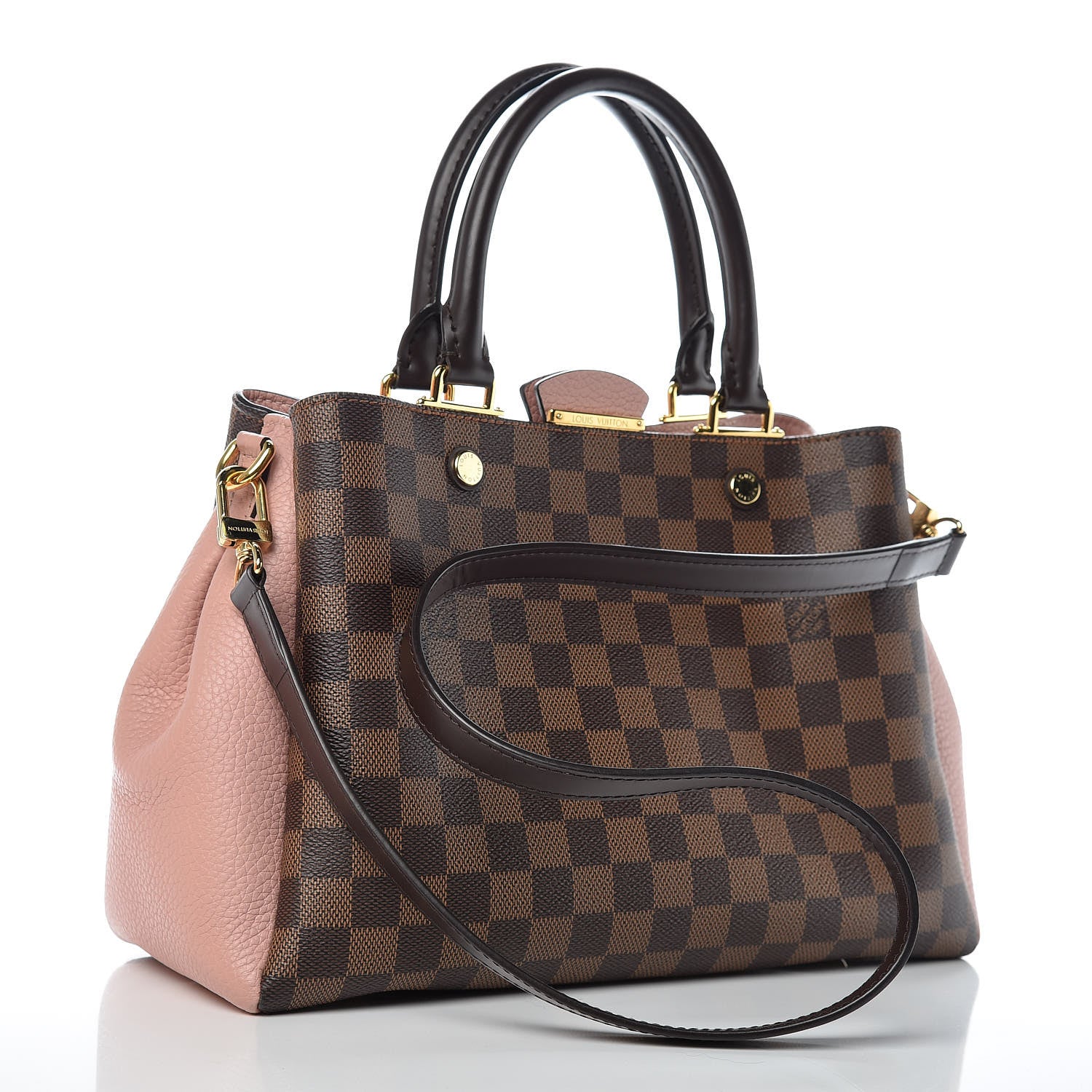 Louis Vuitton Damier Ebene Cuir Taurillon Brittany Magnolia 4 of 13