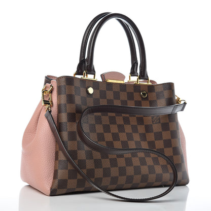 Louis Vuitton Damier Ebene Cuir Taurillon Brittany Magnolia 4 of 13