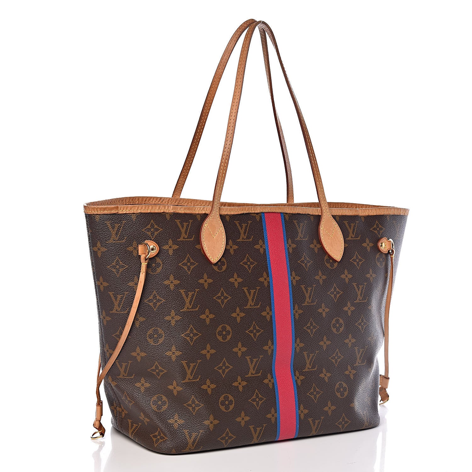 Louis Vuitton Monogram My LV Heritage Neverfull MM Fuchsia Blue de France 3 of 14