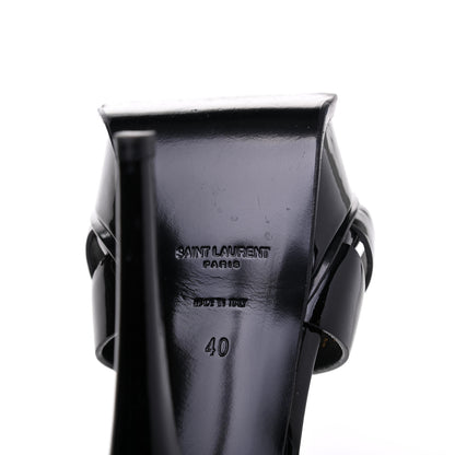 Saint Laurent Patent Tribute 105 Platform Sandals 40 Black 6 of 14