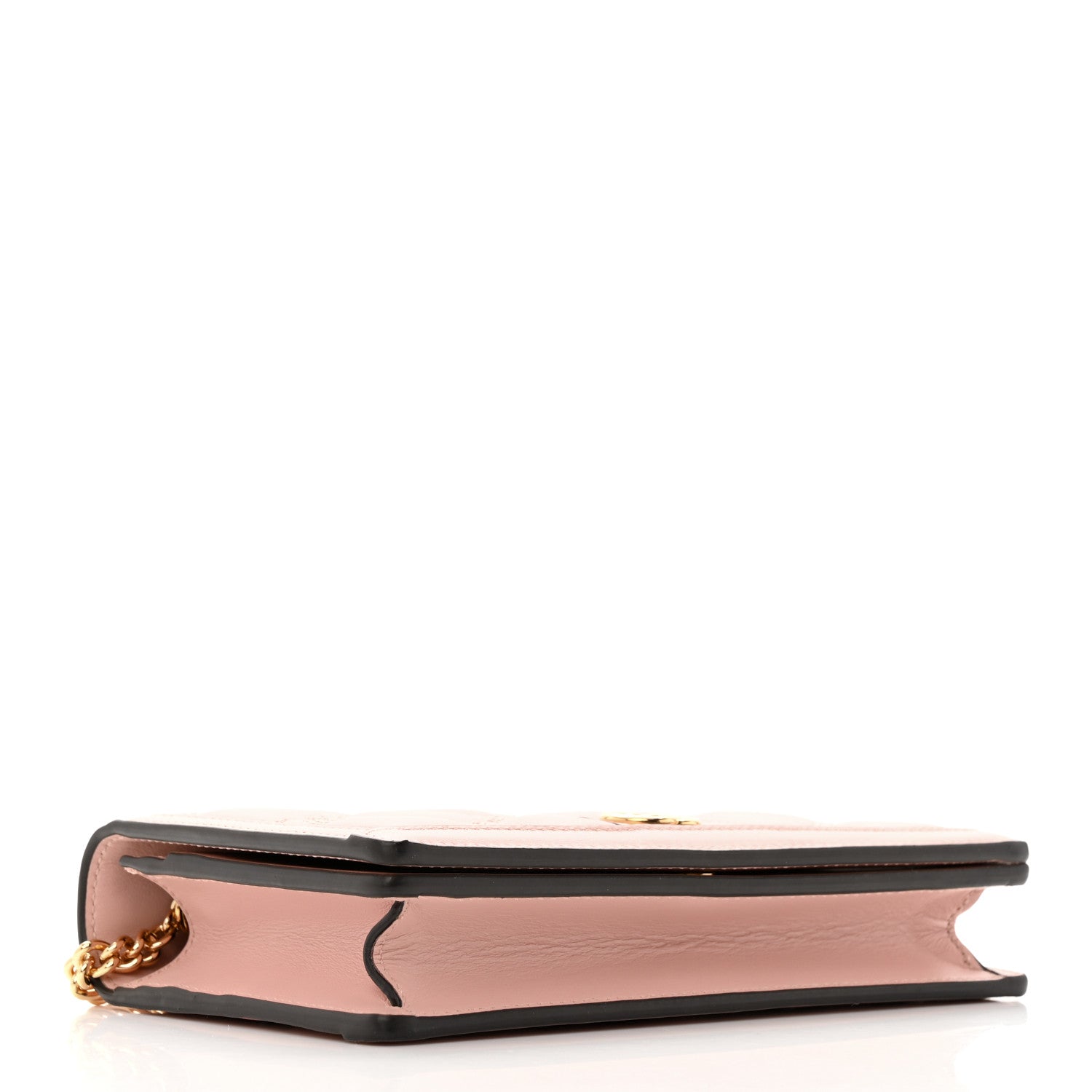 Gucci Calfskin GG Matelasse Chain Wallet Perfect Pink 4 of 12