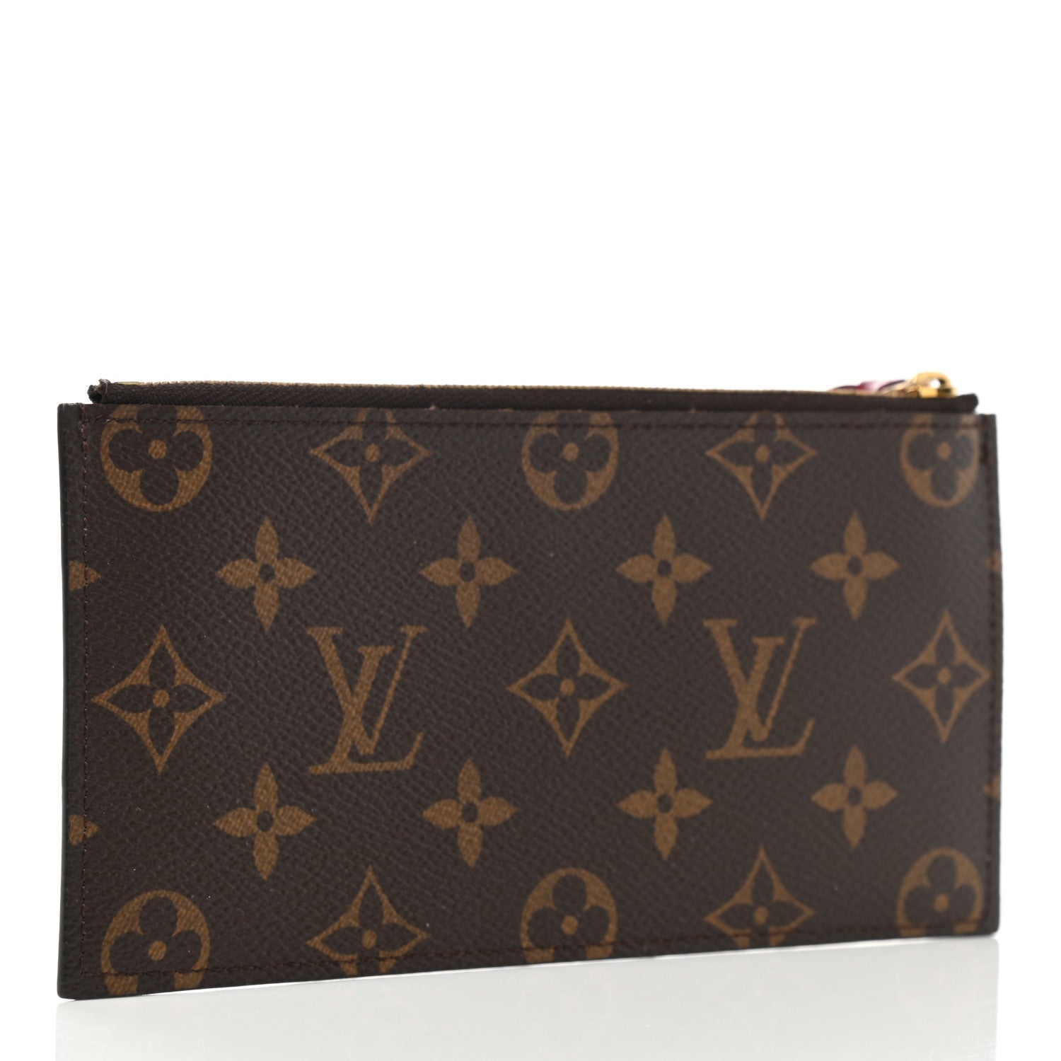Louis Vuitton Monogram Felicie Chain Wallet Zippered Insert Fuchsia 3 of 6