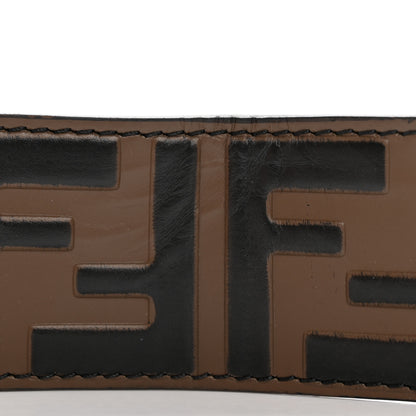 Fendi Vitello F is Fendi Bi-Color FF 1974 Embossed Belt 95 38 Maya Black 8 of 8