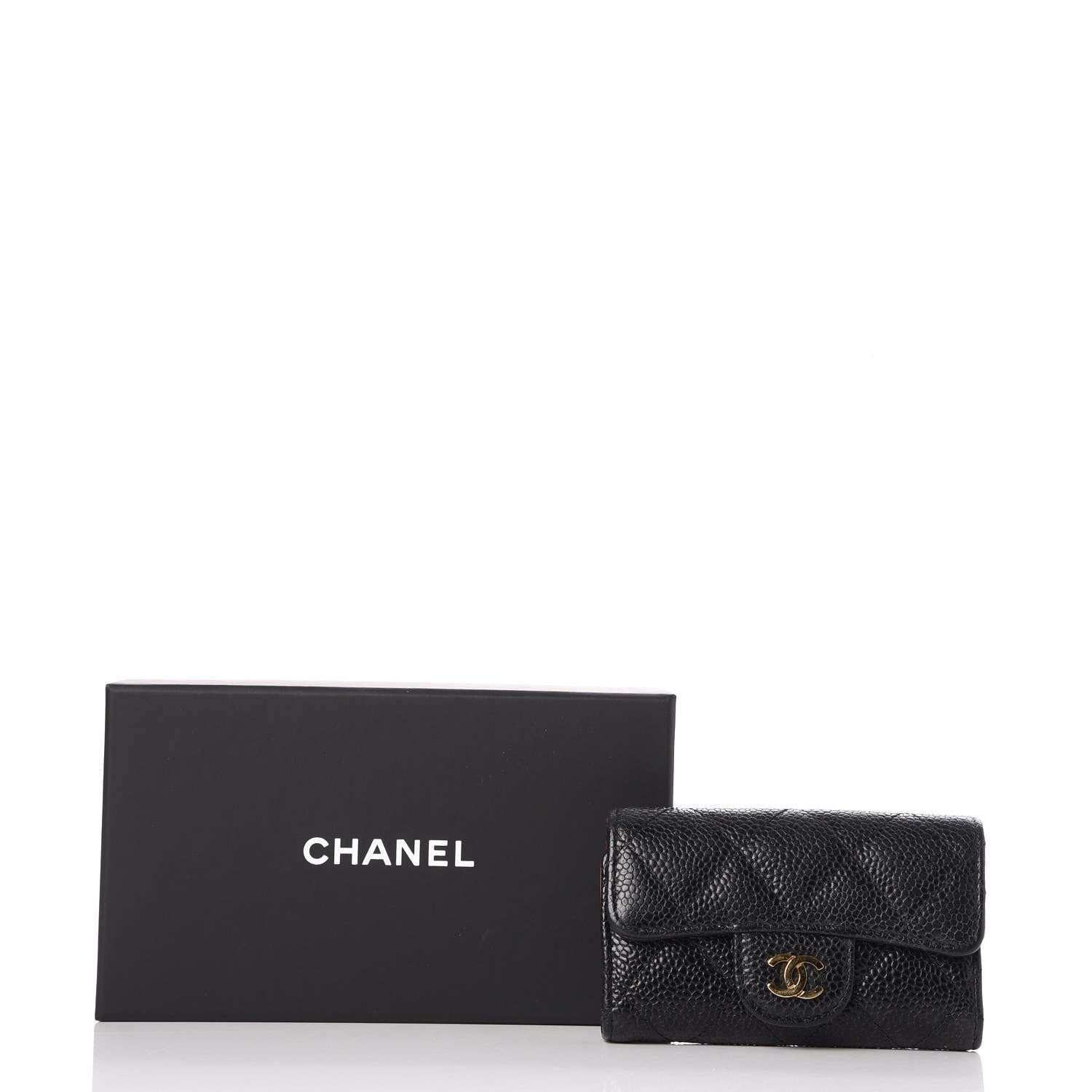 Chanel Caviar Quilted 6 Key Holder Black 11 of 11