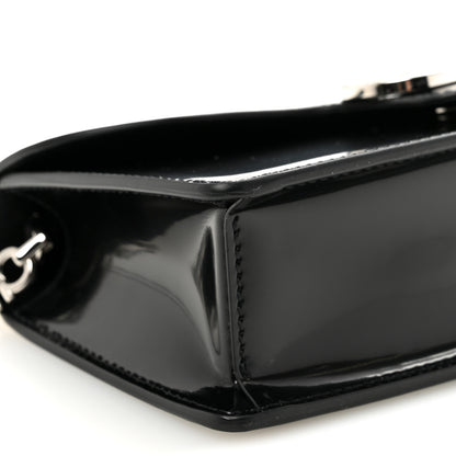 Salvatore Ferragamo Calfskin Crystal Double Gancini Mini Bag Black 8 of 9