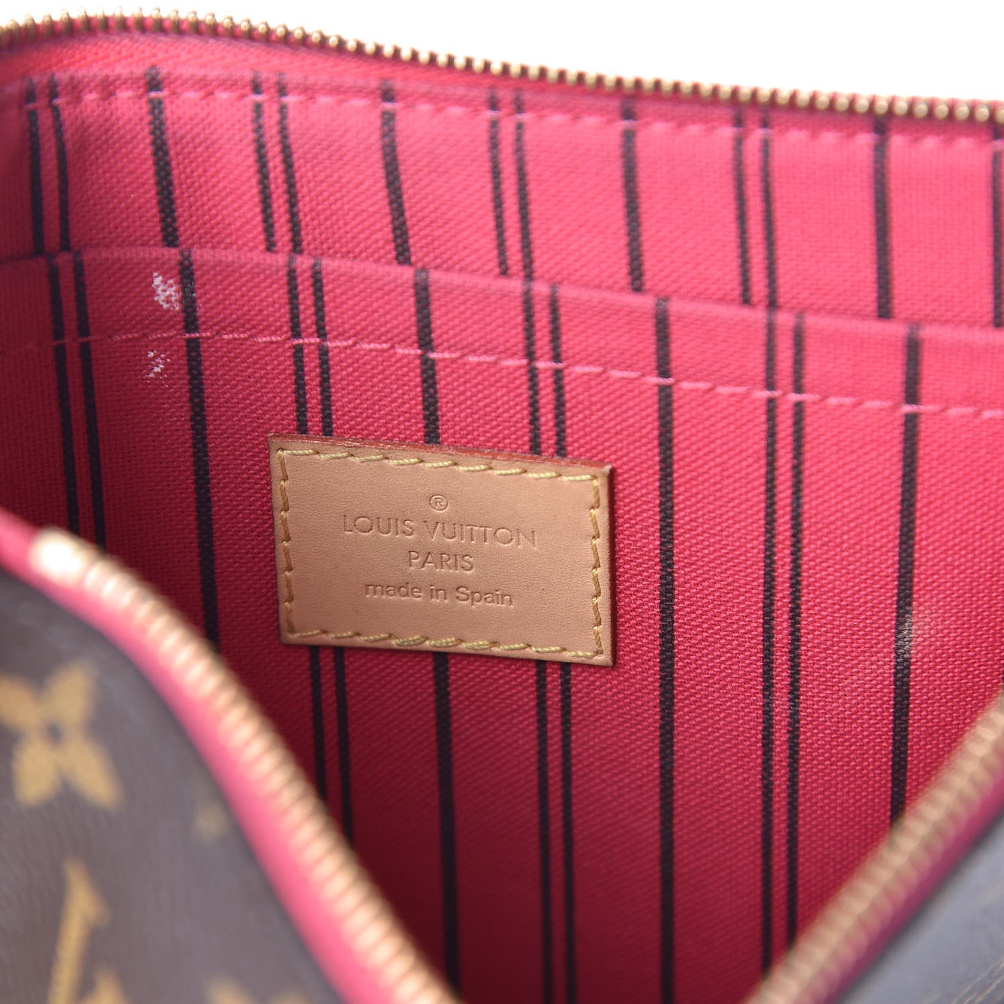 Monogram Neverfull MM GM Pochette Pivoine