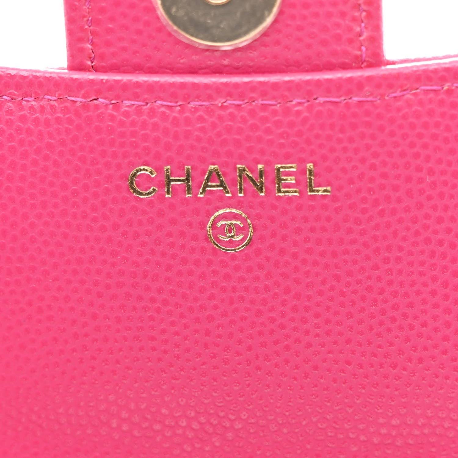 Chanel Caviar Quilted Flap Phone Holder With Chain Pink 6 of 11