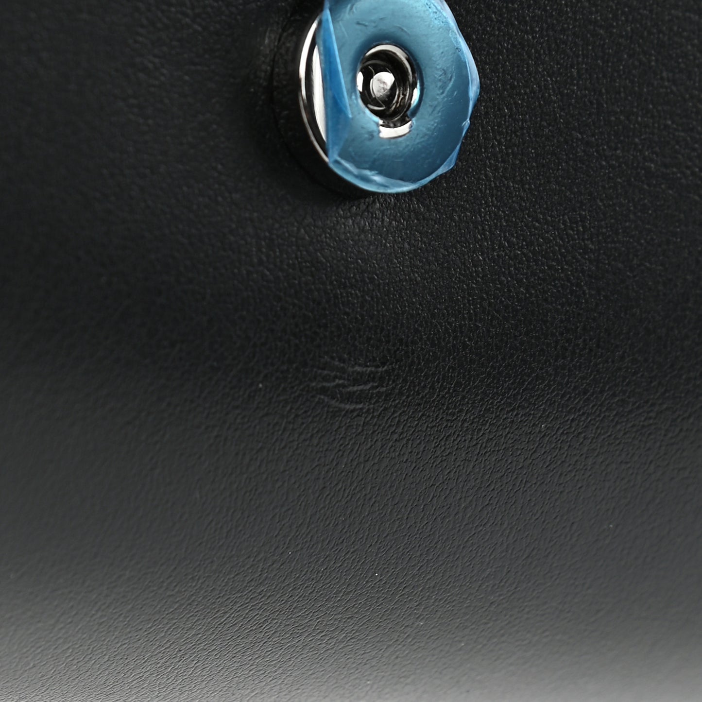 Calfskin Patent Spikes Paloma Clutch Black