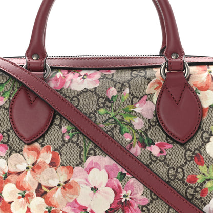 Gucci GG Supreme Monogram Blooms Small Boston Beige Multicolor Dry Rose 8 of 11