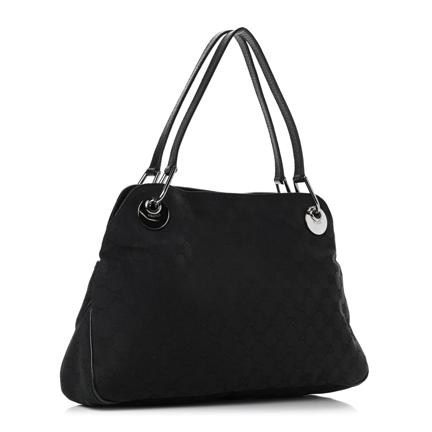 Gucci Monogram Medium Eclipse Shoulder Bag Black 2 of 6