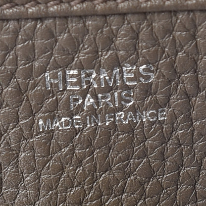 Hermes Taurillon Clemence Evelyne III PM Etain 9 of 12