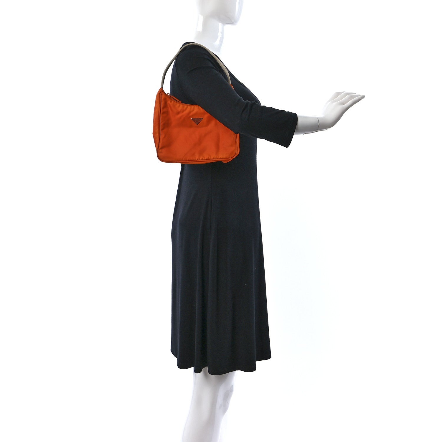 Prada Tessuto Nylon Sport Shoulder Bag Orange 2 of 13