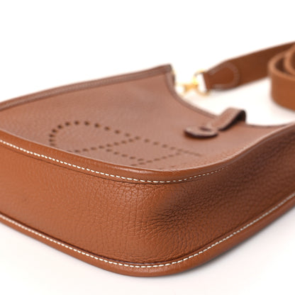 Hermes Taurillon Clemence Evelyne TPM Gold 10 of 11